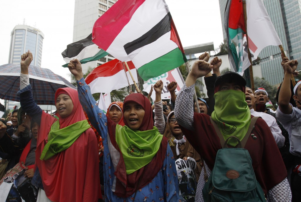 Indonesia Palestinian Protest